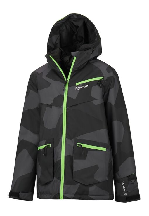 Geaca cu imprimeu camuflaj pentru ski Milas