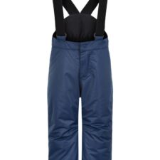 Pantaloni impermeabili pentru ski cu bretele si parazapezi - Albastru inchis -