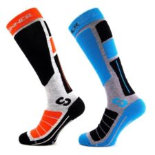 Sosete ski si snowboard Pro Socks II - Portocaliu/Albastru - Unisex